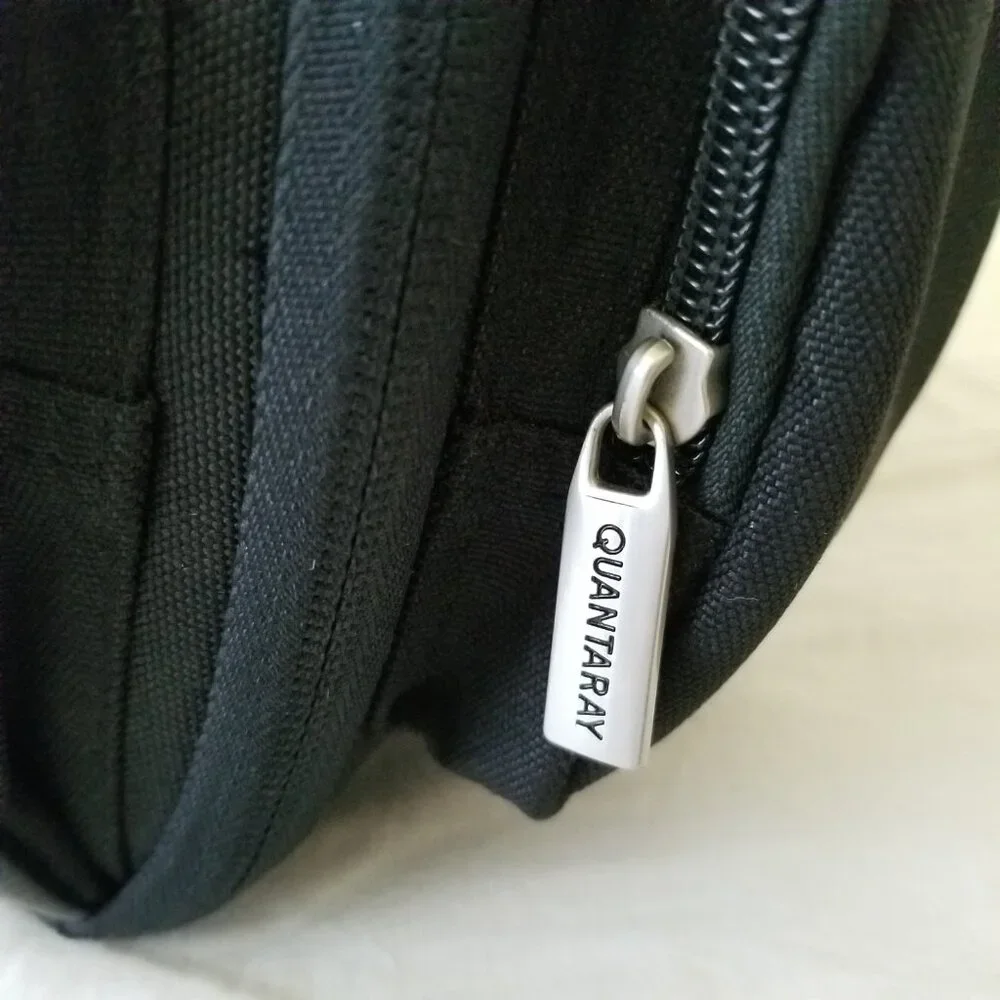 Quantaray Camera Bag with Detachable Shoulder Strap, Belt Loop, and Cleaning Kit